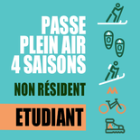 Passe Plein air 4 saison Etudiant - Non Résident