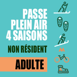 Passe Plein Air 4 saisons Adulte non-résident