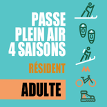 Passe de Plein 4 Saisons Adulte - Résident